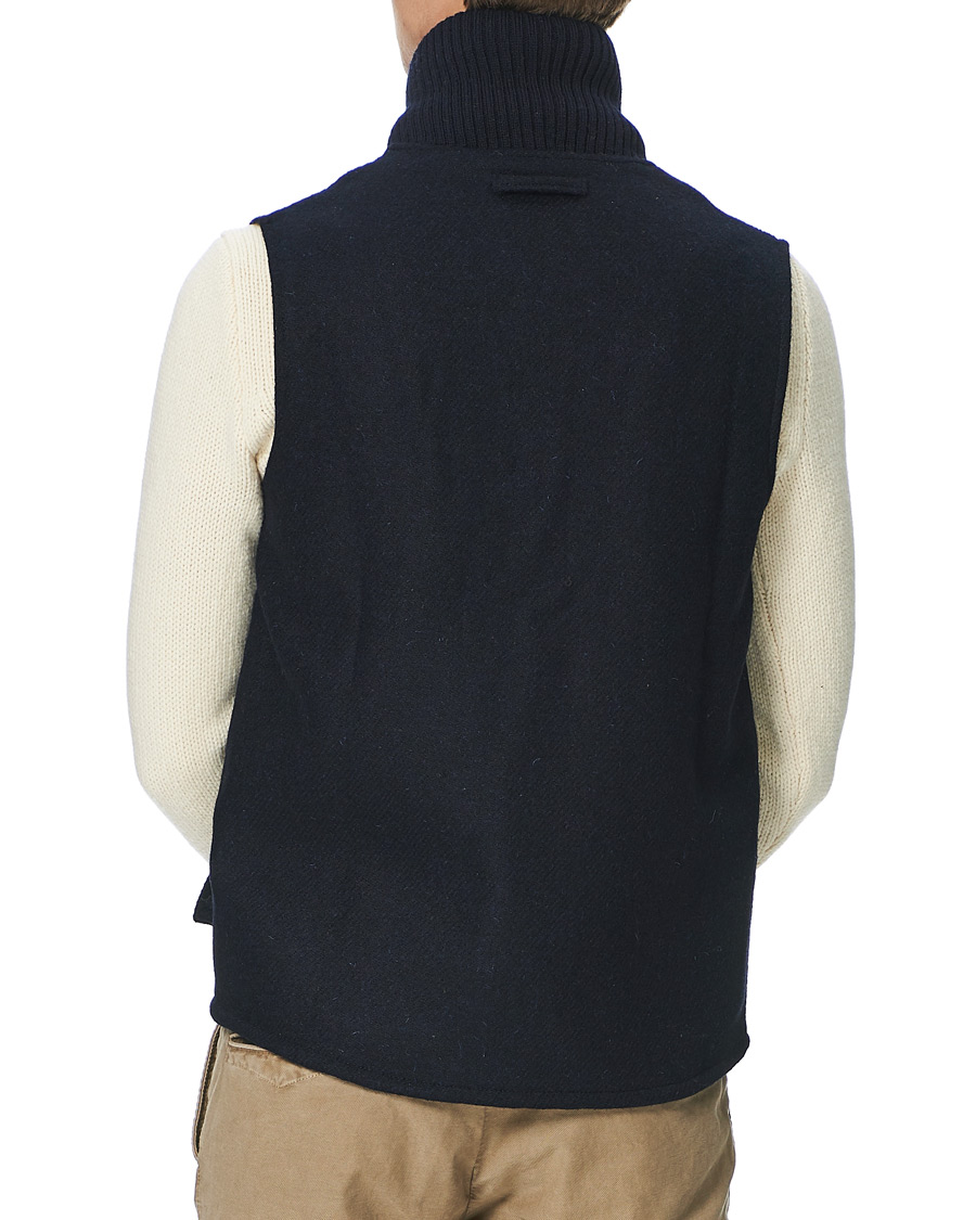 Herren | Jacken | Peregrine | Horrix Harris Tweed Wool Gilet Navy