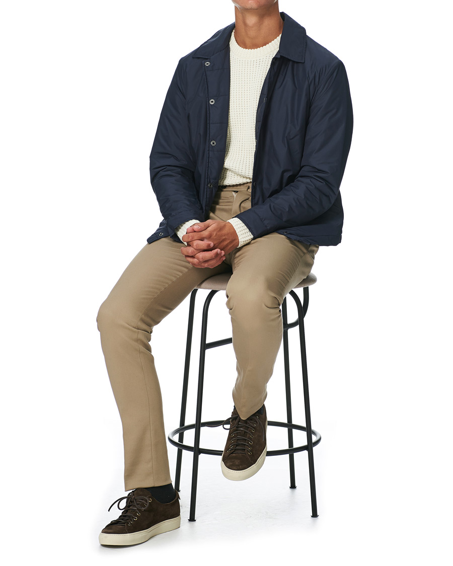Herren | Jacken | Sunspel | Padded Coach Jacket Navy