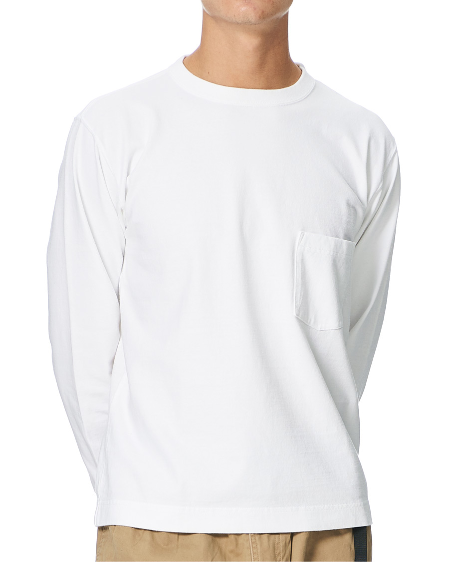 Herren | T-Shirts | Snow Peak | Heavy Cotton Long Sleeve Tee White