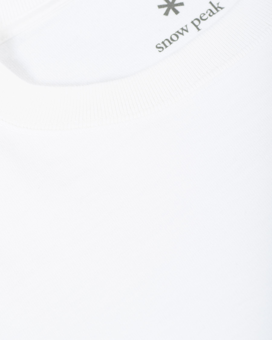 Herren | T-Shirts | Snow Peak | Heavy Cotton Long Sleeve Tee White