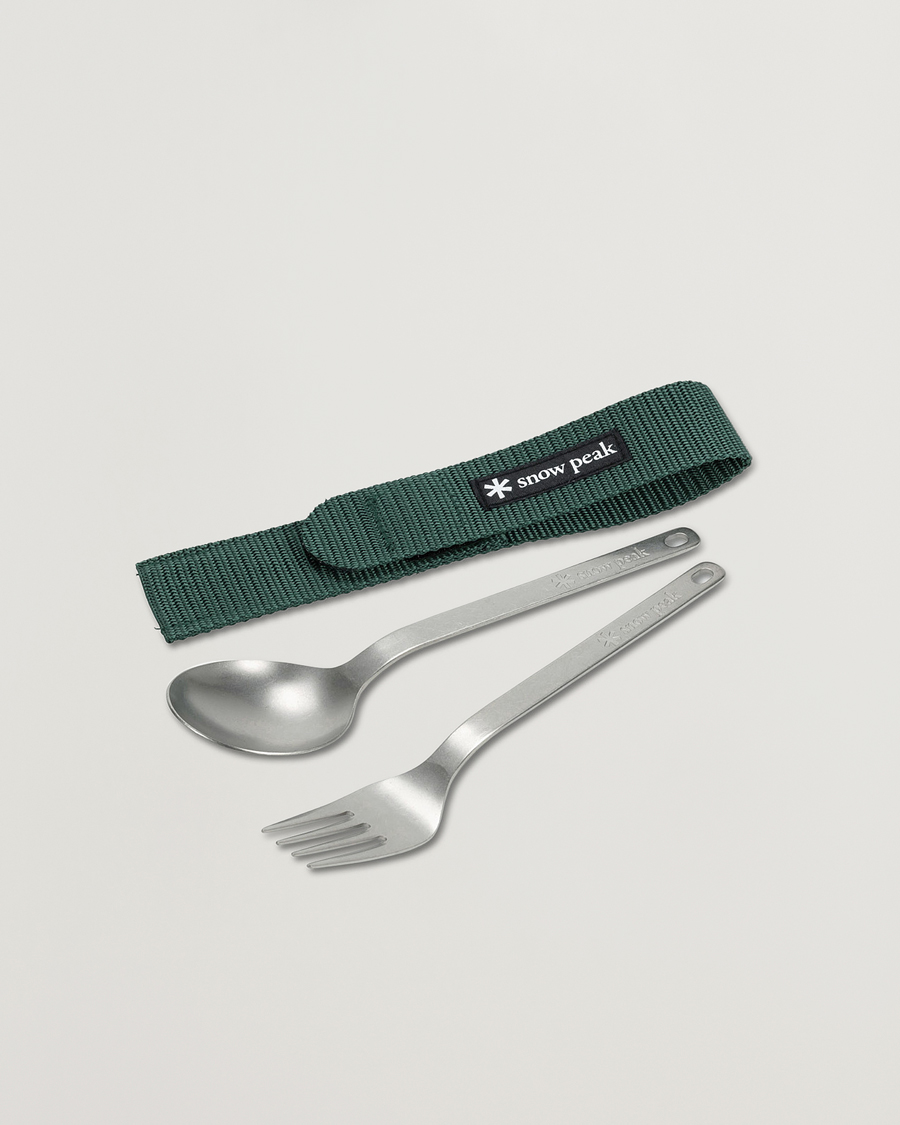 Herren | Outdoor living | Snow Peak | Fork & Spoon Set Titanium