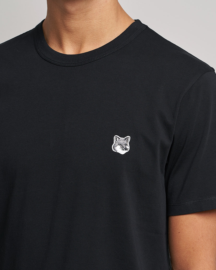 Herren | T-Shirts | Maison Kitsuné | Grey Fox Head Tee Black