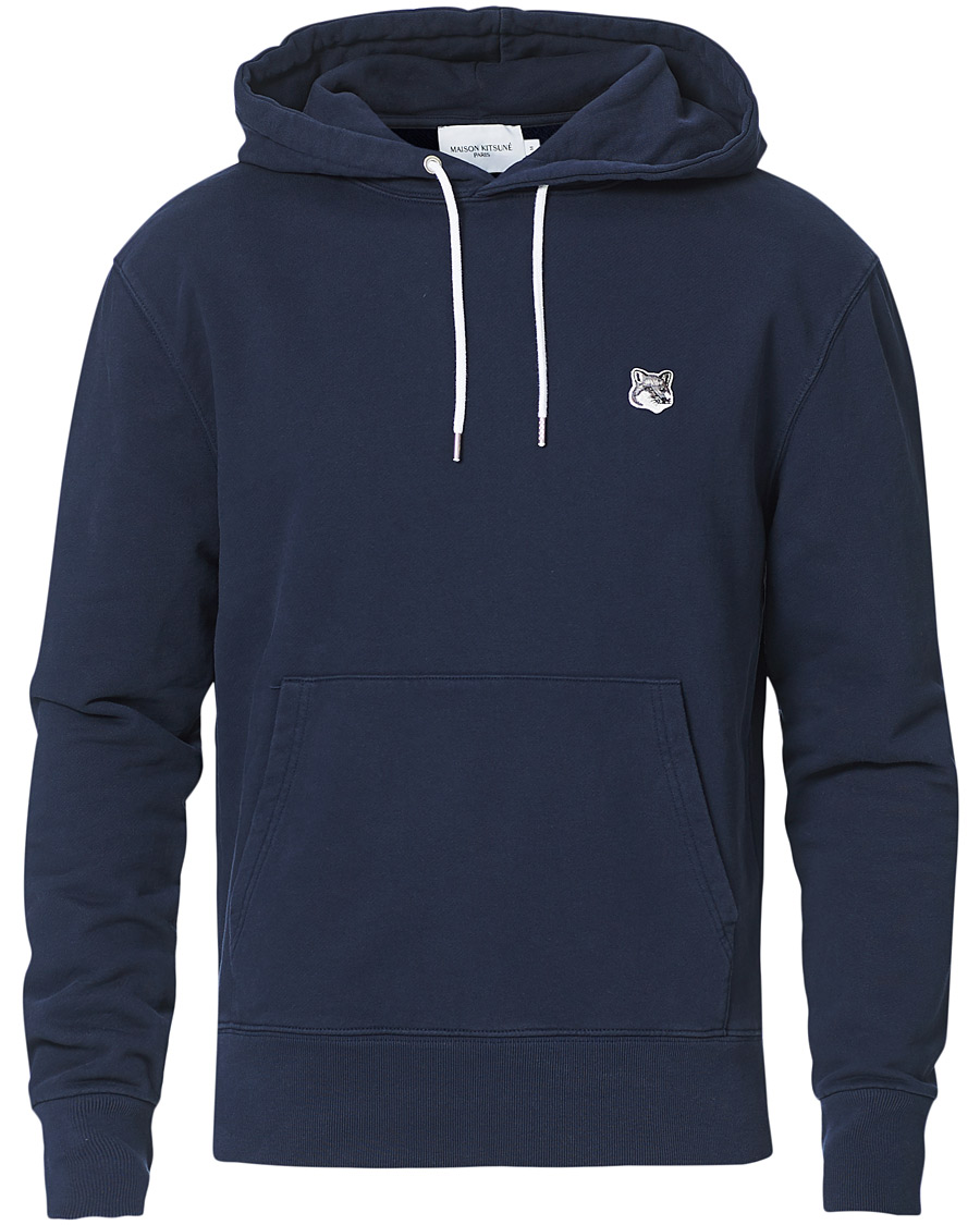 Herren | Pullover | Maison Kitsuné | Grey Fox Head Hoodie Navy