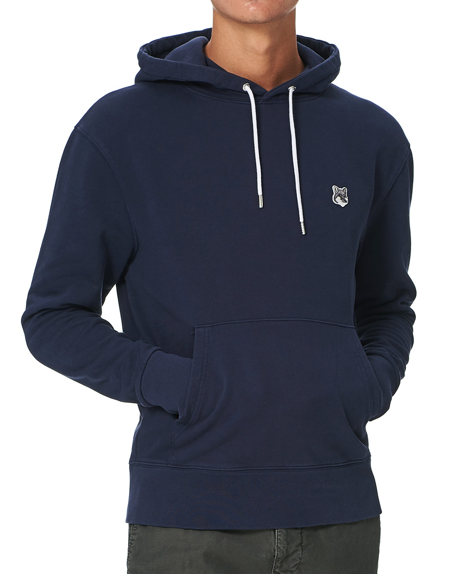 Herren | Pullover | Maison Kitsuné | Grey Fox Head Hoodie Navy