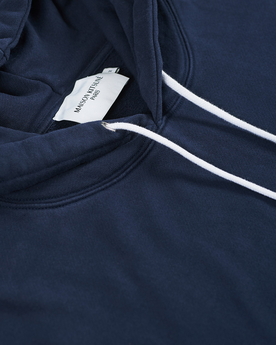 Herren | Pullover | Maison Kitsuné | Grey Fox Head Hoodie Navy