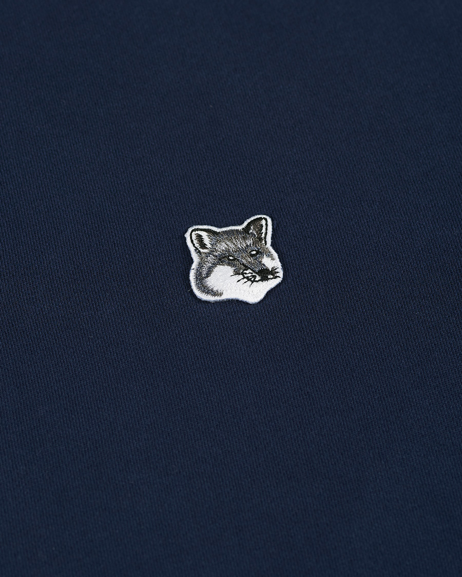 Herren | Pullover | Maison Kitsuné | Grey Fox Head Hoodie Navy