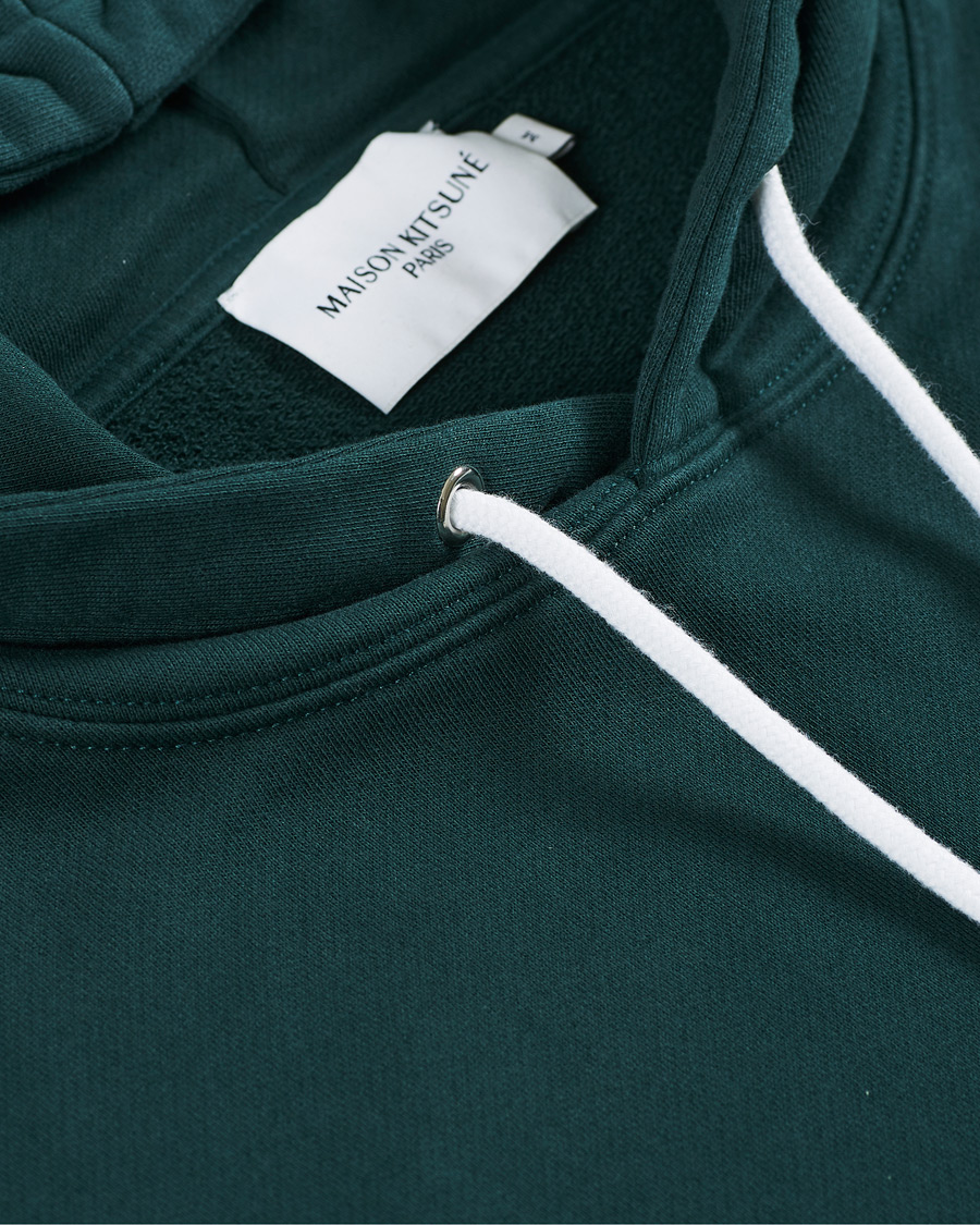 Herren | Pullover | Maison Kitsuné | Grey Fox Head Hoodie Dark Green