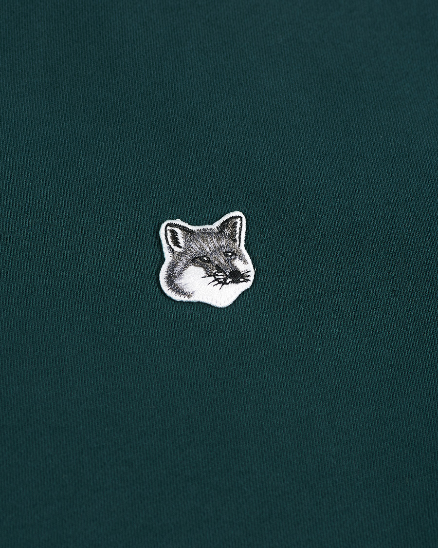 Herren | Pullover | Maison Kitsuné | Grey Fox Head Hoodie Dark Green