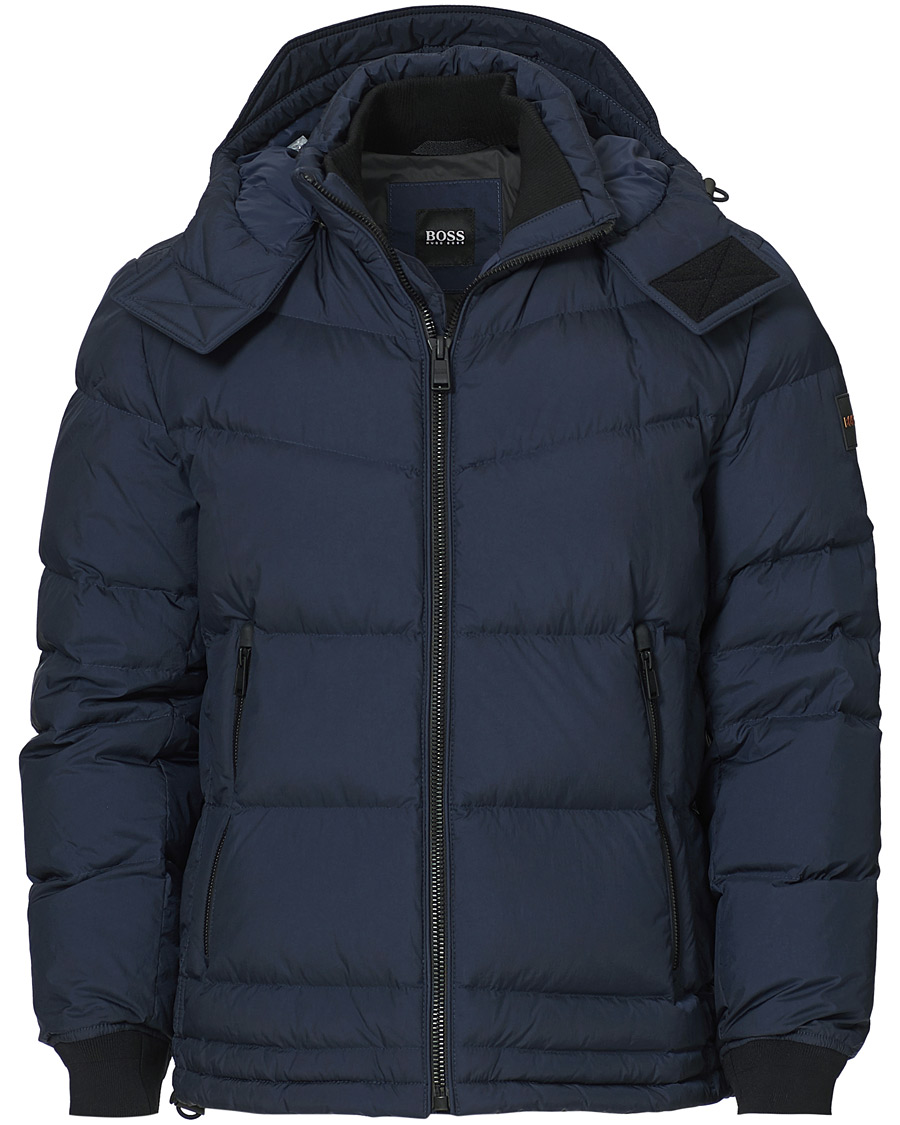 Herren | Jacken | BOSS ORANGE | BOSS Casual Otu Hooded Down Jacket Dark Blue
