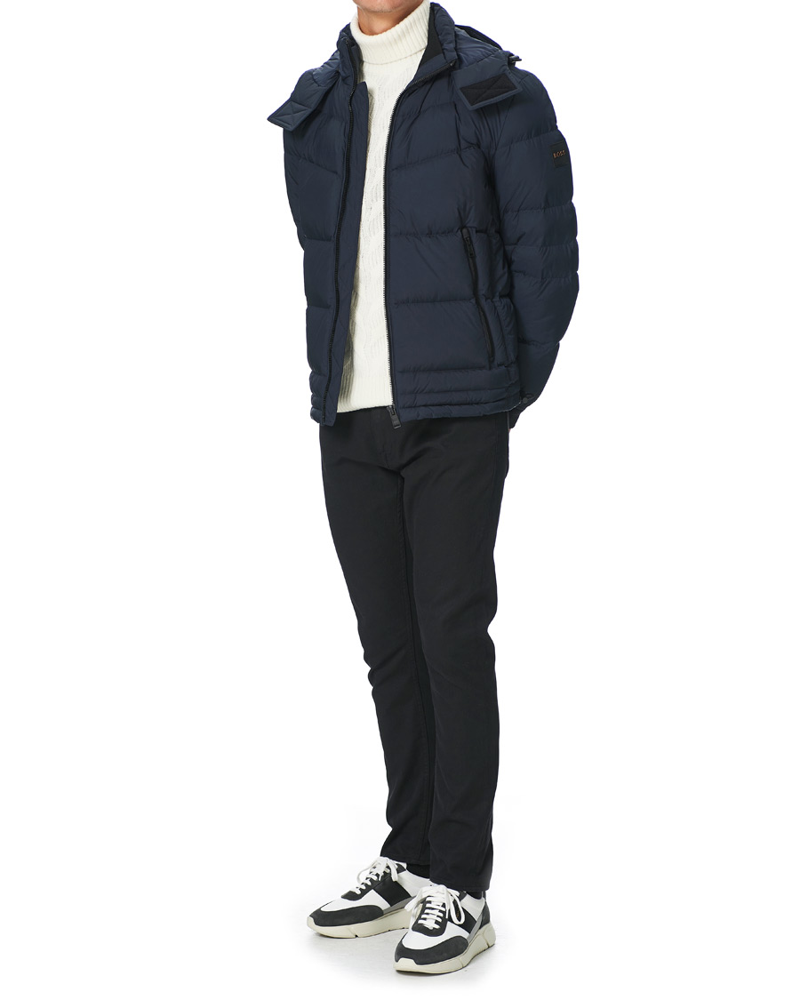 Herren | Jacken | BOSS ORANGE | BOSS Casual Otu Hooded Down Jacket Dark Blue