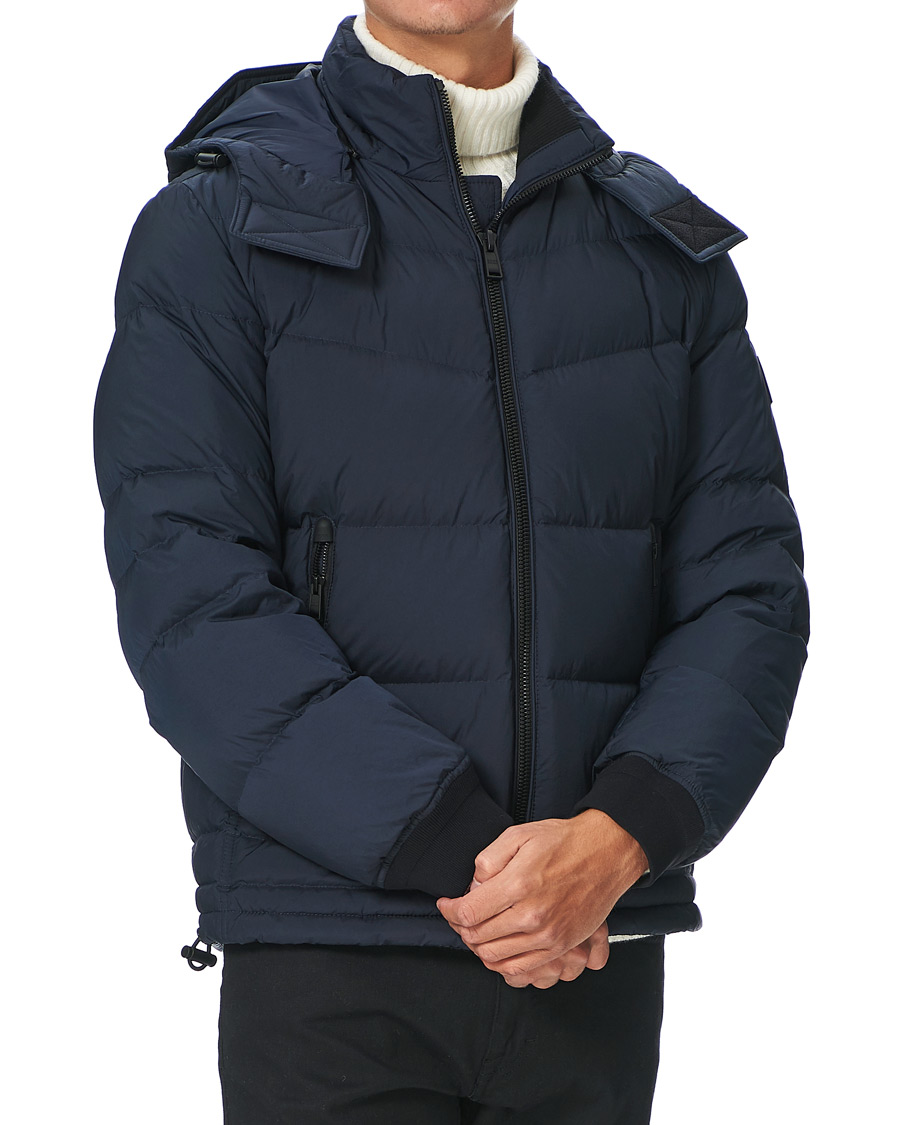 Herren | Jacken | BOSS ORANGE | BOSS Casual Otu Hooded Down Jacket Dark Blue