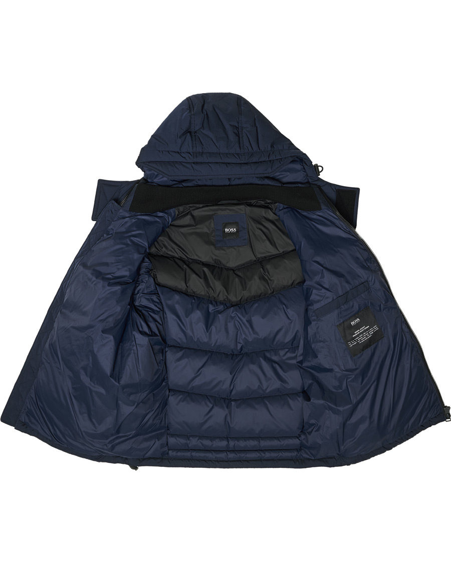 Herren | Jacken | BOSS ORANGE | BOSS Casual Otu Hooded Down Jacket Dark Blue