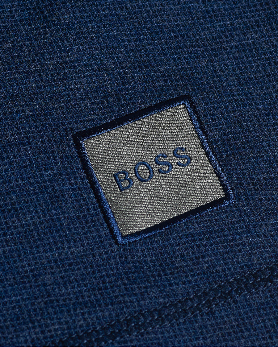 Herren | Pullover | BOSS ORANGE | BOSS Casual Trix Fine Waffle Heather Dark Blue