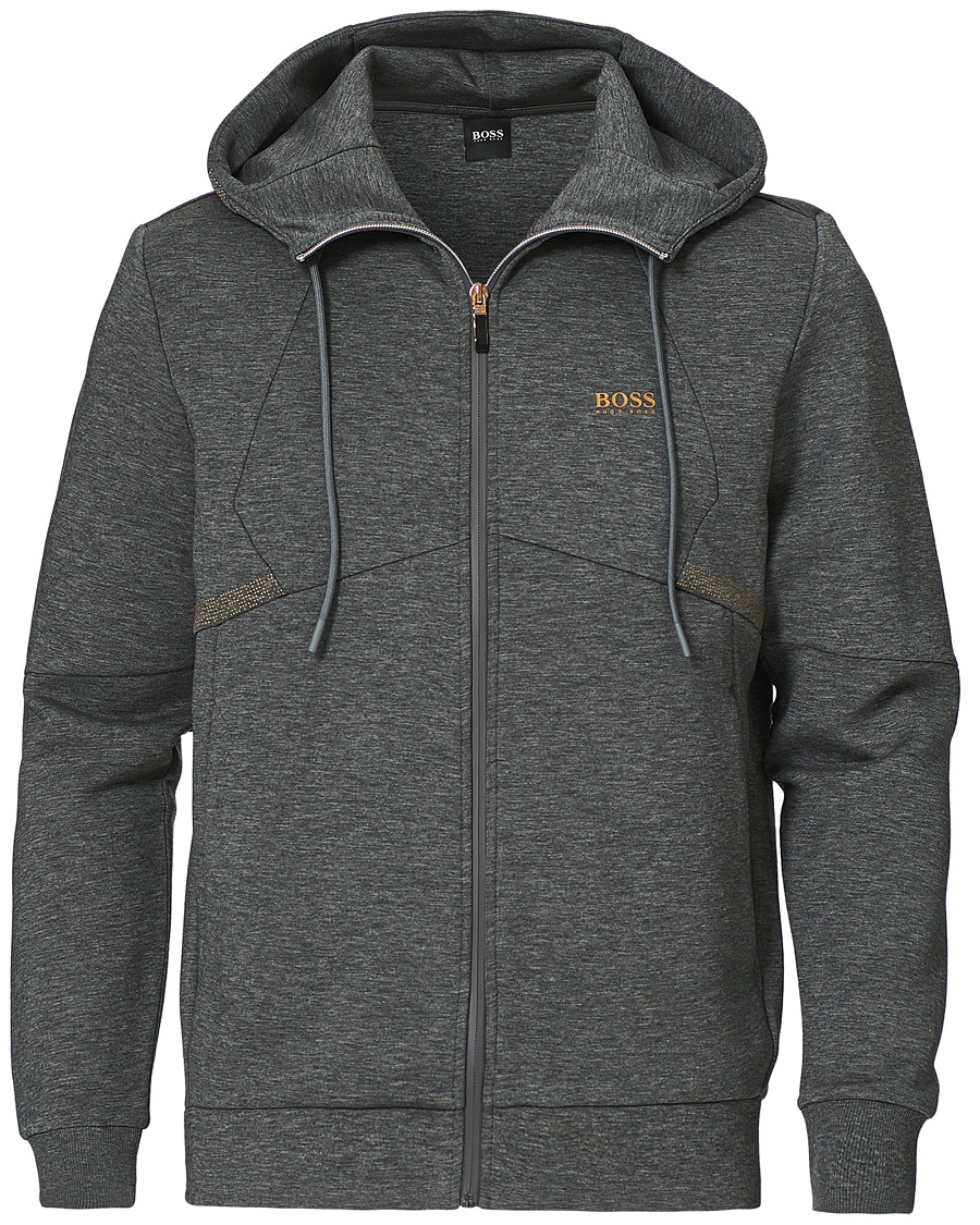 Herren | Pullover | BOSS GREEN | BOSS Athleisure Saggy Full Zip Hoodie Medium Grey