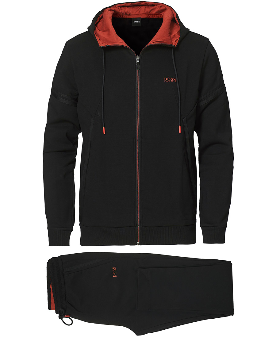 Herren | Pullover | BOSS GREEN | BOSS Athleisure Tracksuit Sweat Set Black