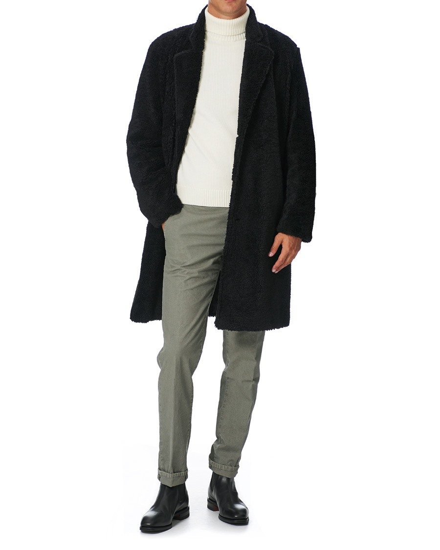 Herren | Jacken | HUGO | Merlon Fake Fur Coat Black