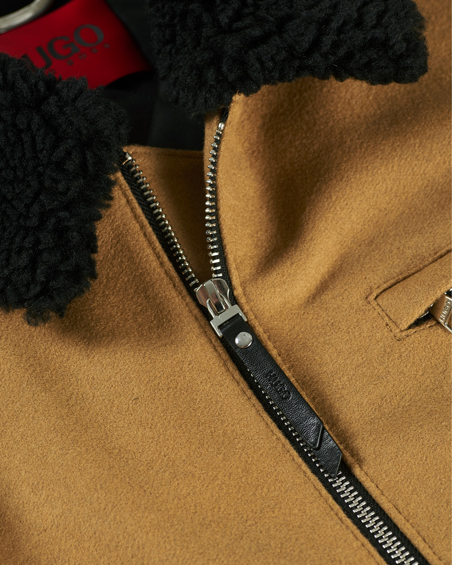 Herren | Jacken | HUGO | Bavi Shearling Jacket Medium Beige
