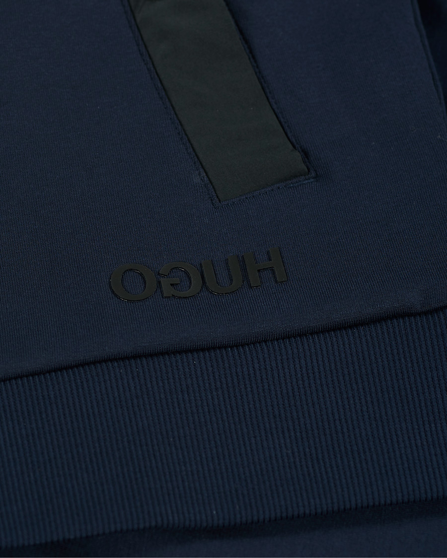 Herren | Pullover | HUGO | Dintonic Shine Full Zip Hoodie Dark Blue