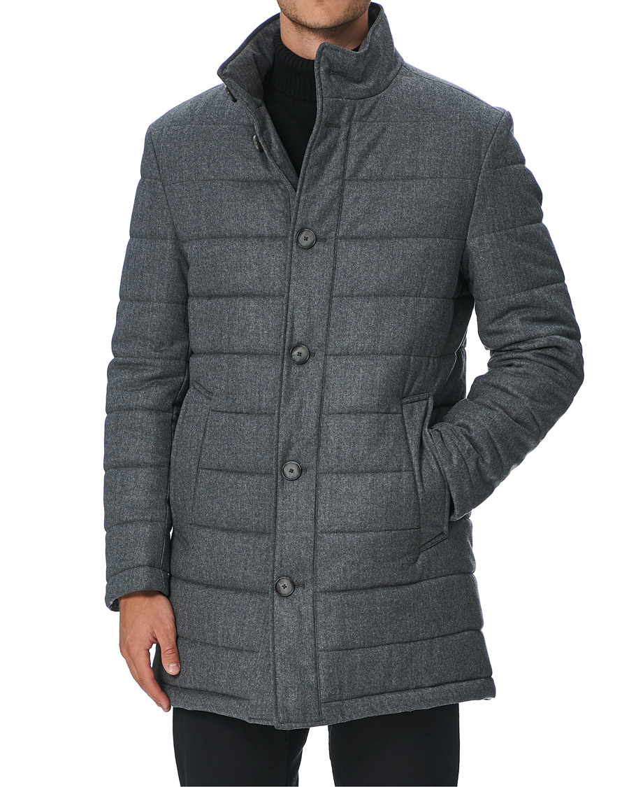 Herren | Jacken | BOSS BLACK | BOSS Hyde Padded Coat Light Grey