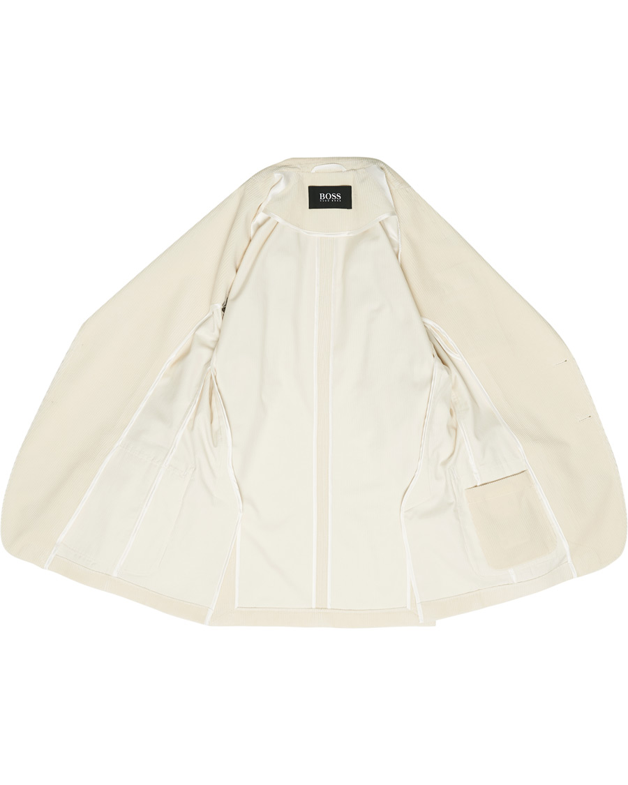 Herren | Sakkos | BOSS BLACK | BOSS Hanry Corduroy Patch Pocket Blazer Open White
