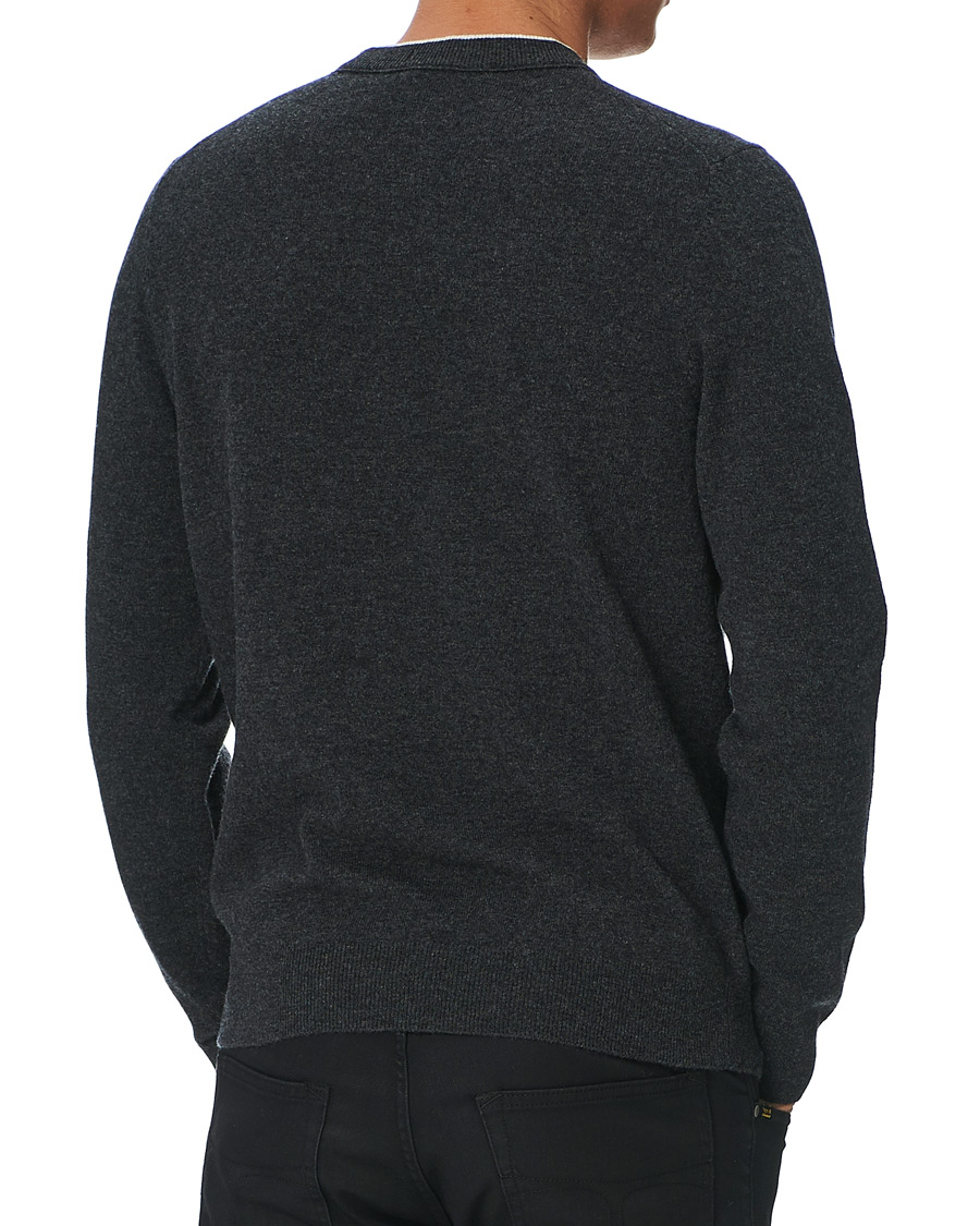 Herren | Pullover | BOSS BLACK | BOSS Bacio Lambswool Crew Neck Pullover Open Grey