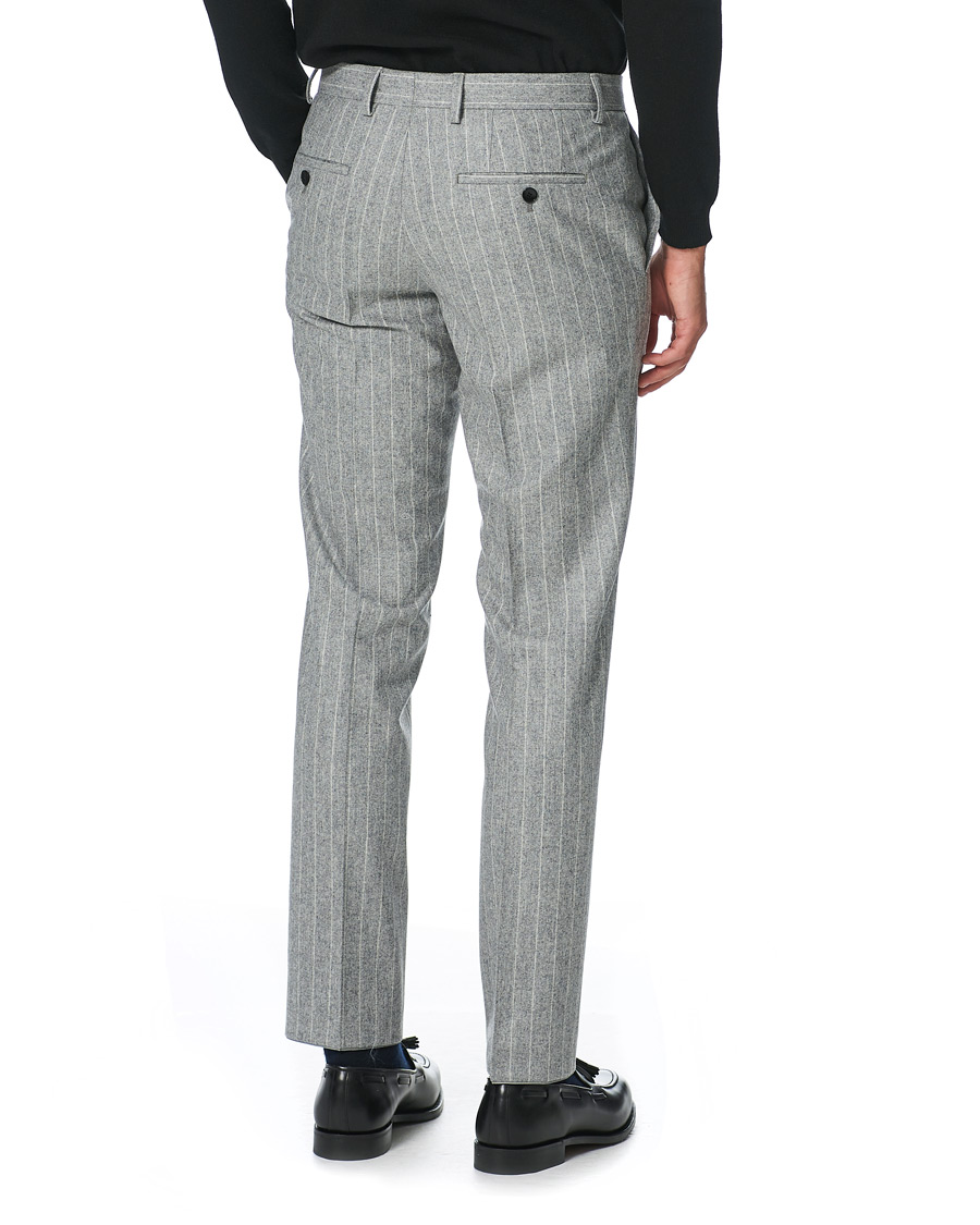 Herren | Anzüge | BOSS BLACK | BOSS Huge Wool Peak Lapel Pinstripe Suit Light Grey