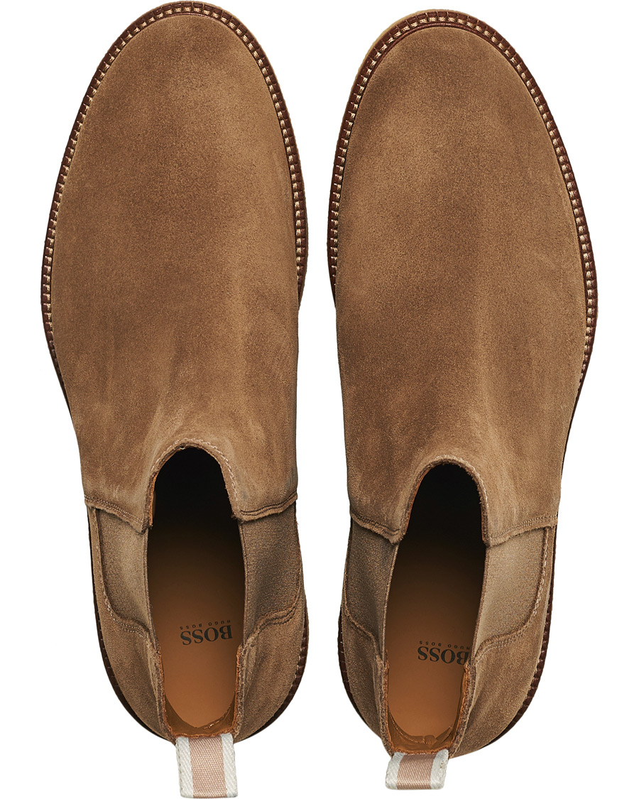 Herren | BOSS Tunley Suede Chelsea Boots Medium Beige | BOSS BLACK | BOSS Tunley Suede Chelsea Boots Medium Beige