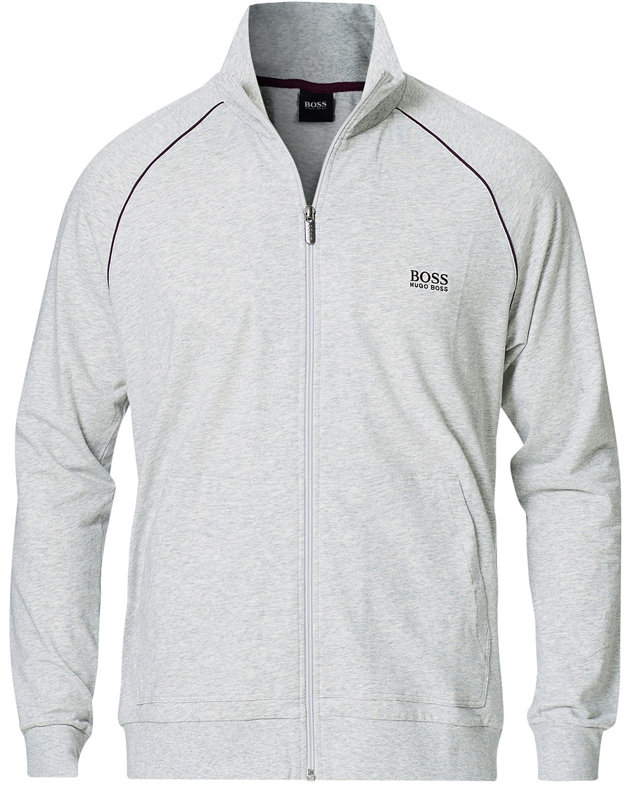 Herren | Pullover | BOSS BLACK | BOSS Mix & Match Full Zip Jacket Light Grey