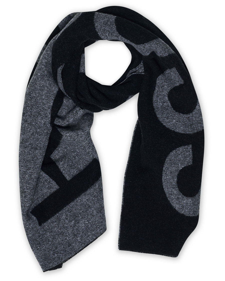 Herren | BOSS Armin Logo Scarves Black | BOSS BLACK | BOSS Armin Logo Scarves Black