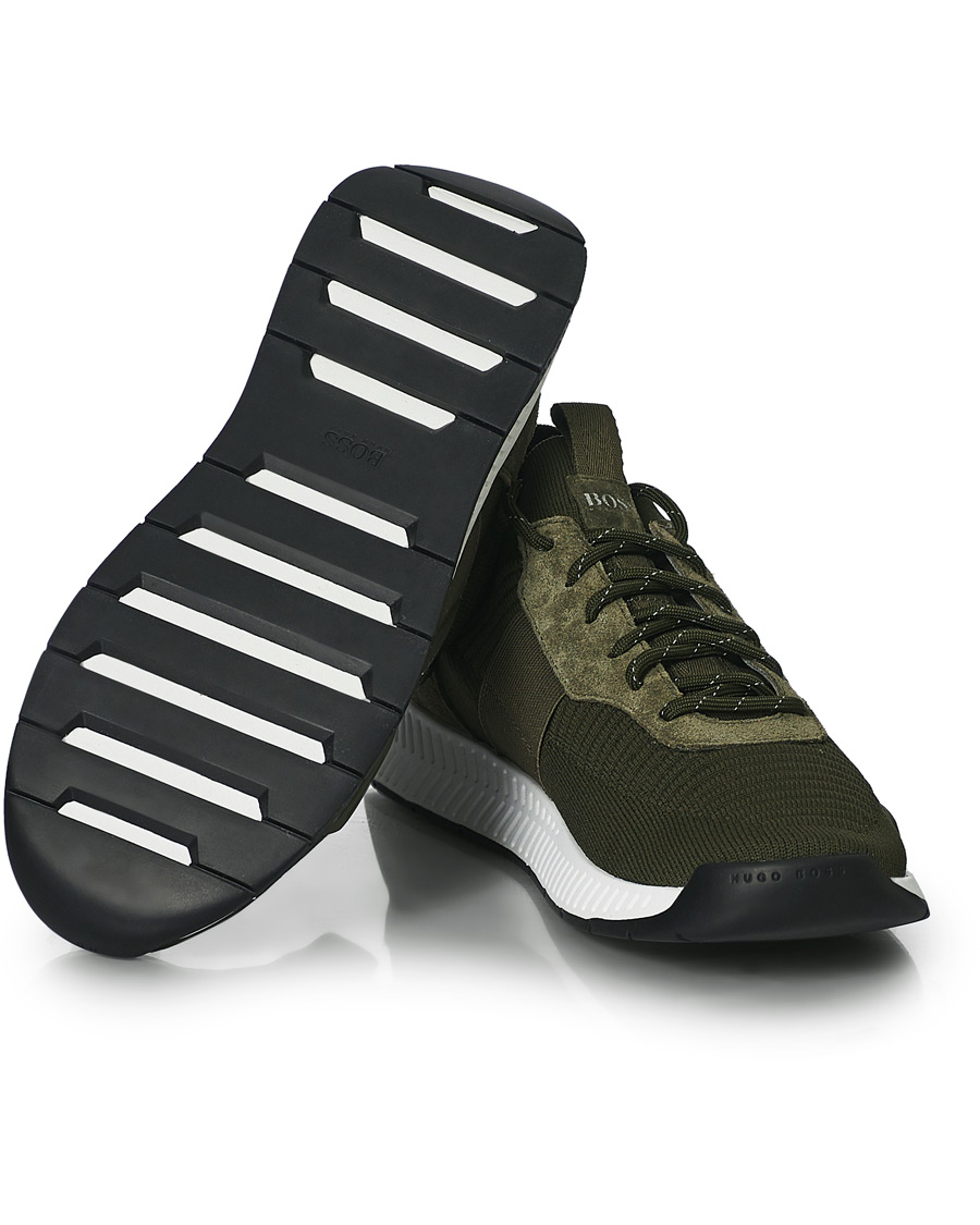 Herren | BOSS Titanum Running Sneakers Dark Green | BOSS BLACK | BOSS Titanum Running Sneakers Dark Green