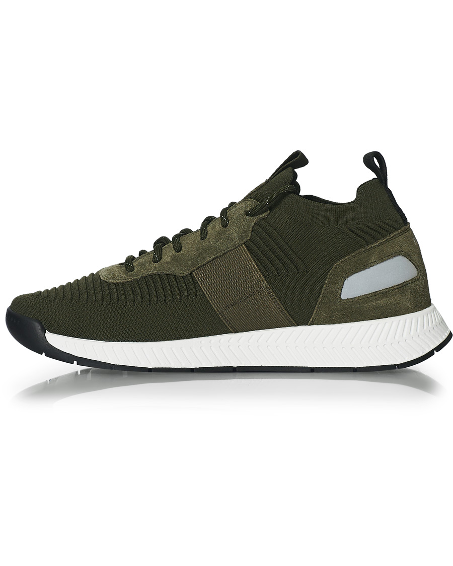 Herren | BOSS Titanum Running Sneakers Dark Green | BOSS BLACK | BOSS Titanum Running Sneakers Dark Green