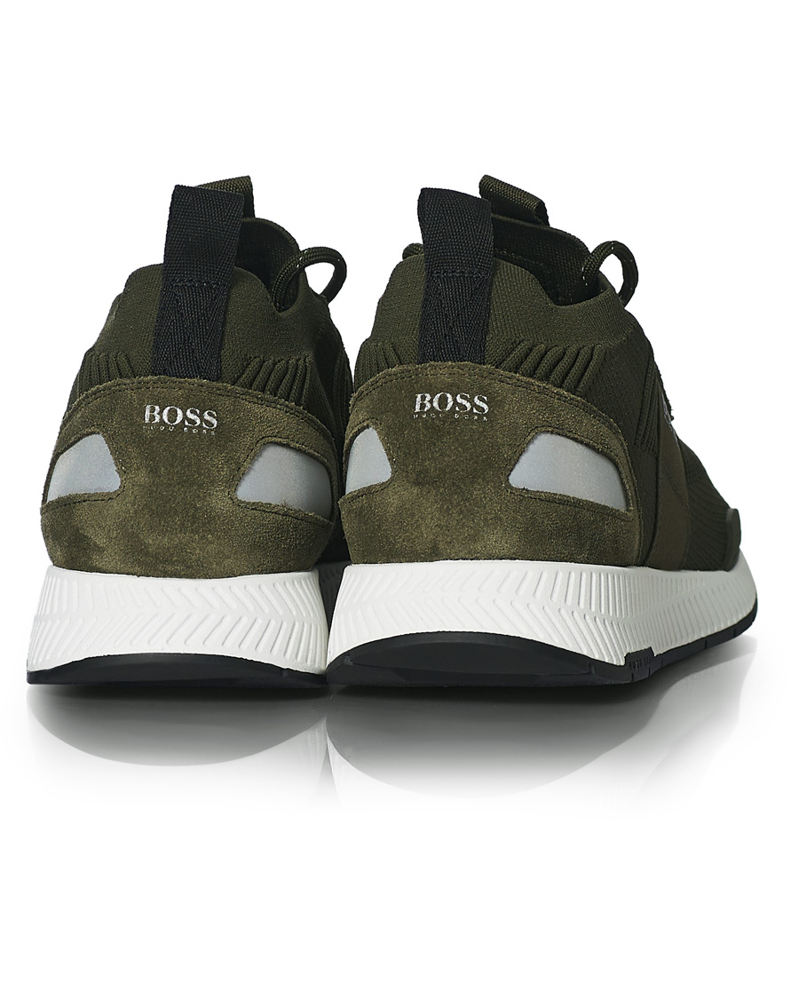 Herren | BOSS Titanum Running Sneakers Dark Green | BOSS BLACK | BOSS Titanum Running Sneakers Dark Green