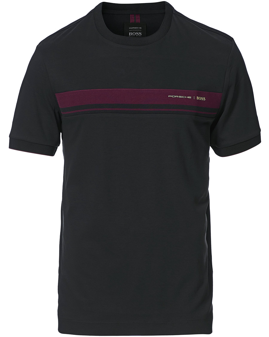 Herren | T-Shirts | BOSS BLACK | BOSS Porsche Capsule Tiburt Crew Neck Tee Black
