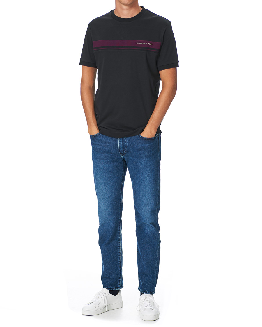 Herren | T-Shirts | BOSS BLACK | BOSS Porsche Capsule Tiburt Crew Neck Tee Black