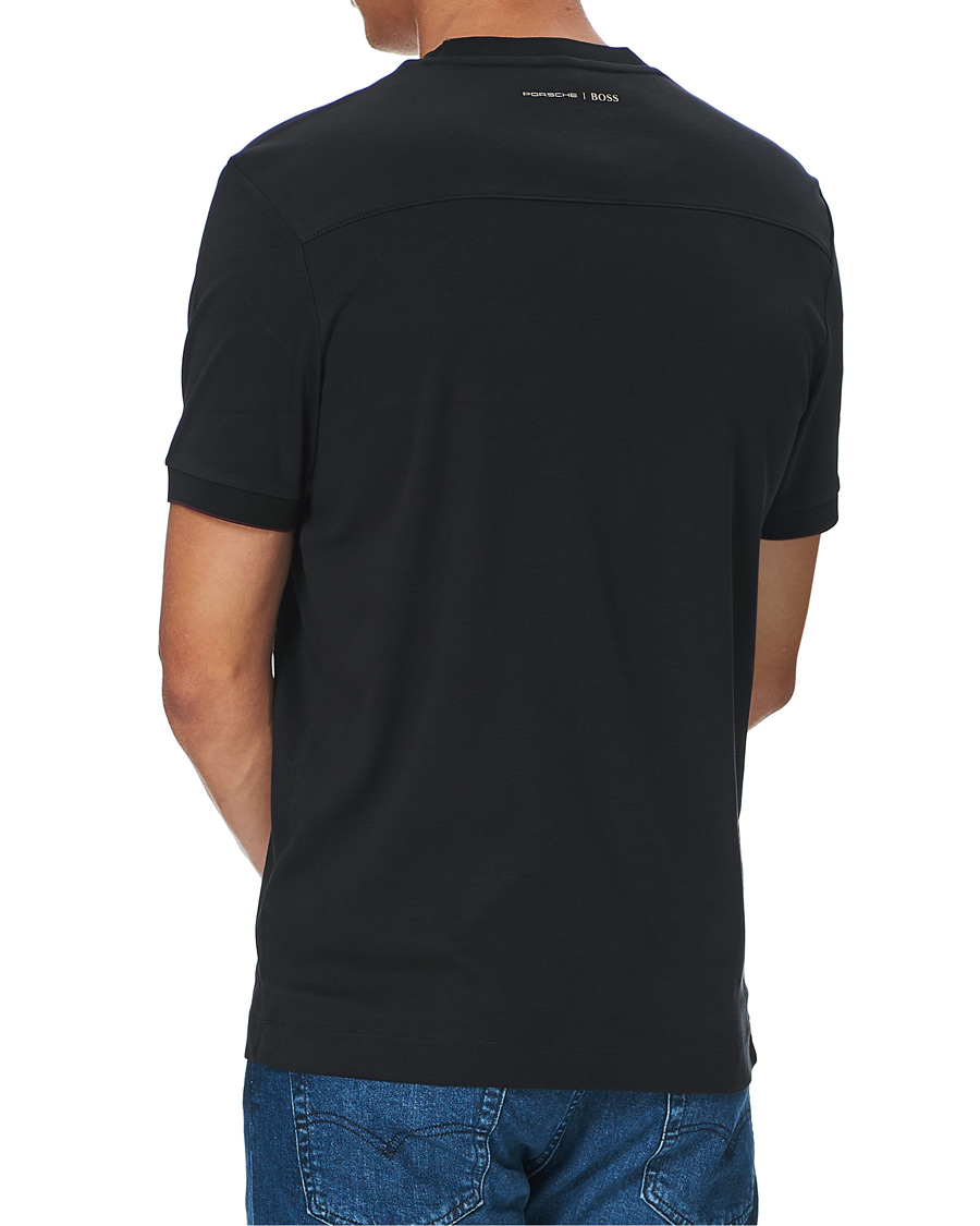 Herren | T-Shirts | BOSS BLACK | BOSS Porsche Capsule Tiburt Crew Neck Tee Black