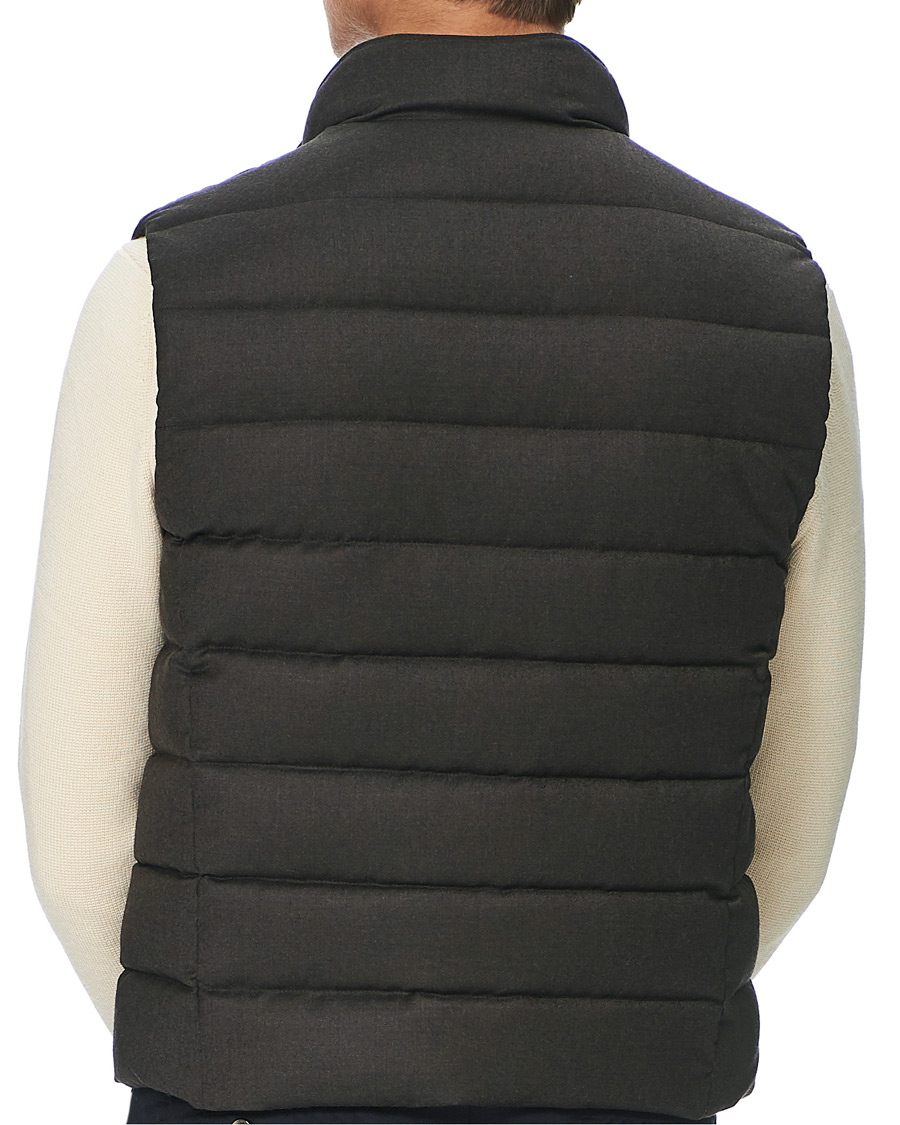 Herren | Jacken | MooRER | Wool/Cashmere Padded Vest Brown