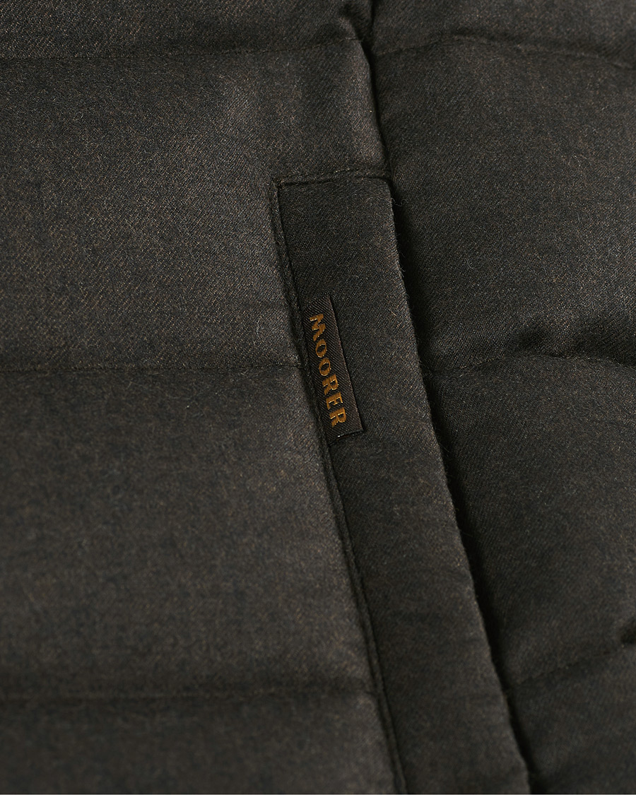 Herren | Jacken | MooRER | Wool/Cashmere Padded Vest Brown