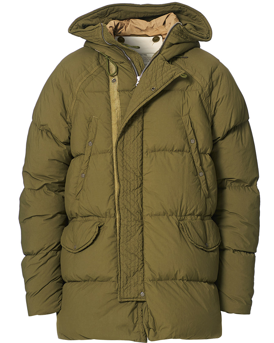 Herren | Jacken | Ten c | Deck Garment Dyed Down Parka Olive