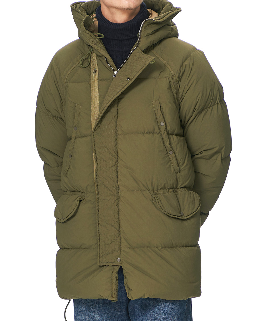 Herren | Jacken | Ten c | Deck Garment Dyed Down Parka Olive