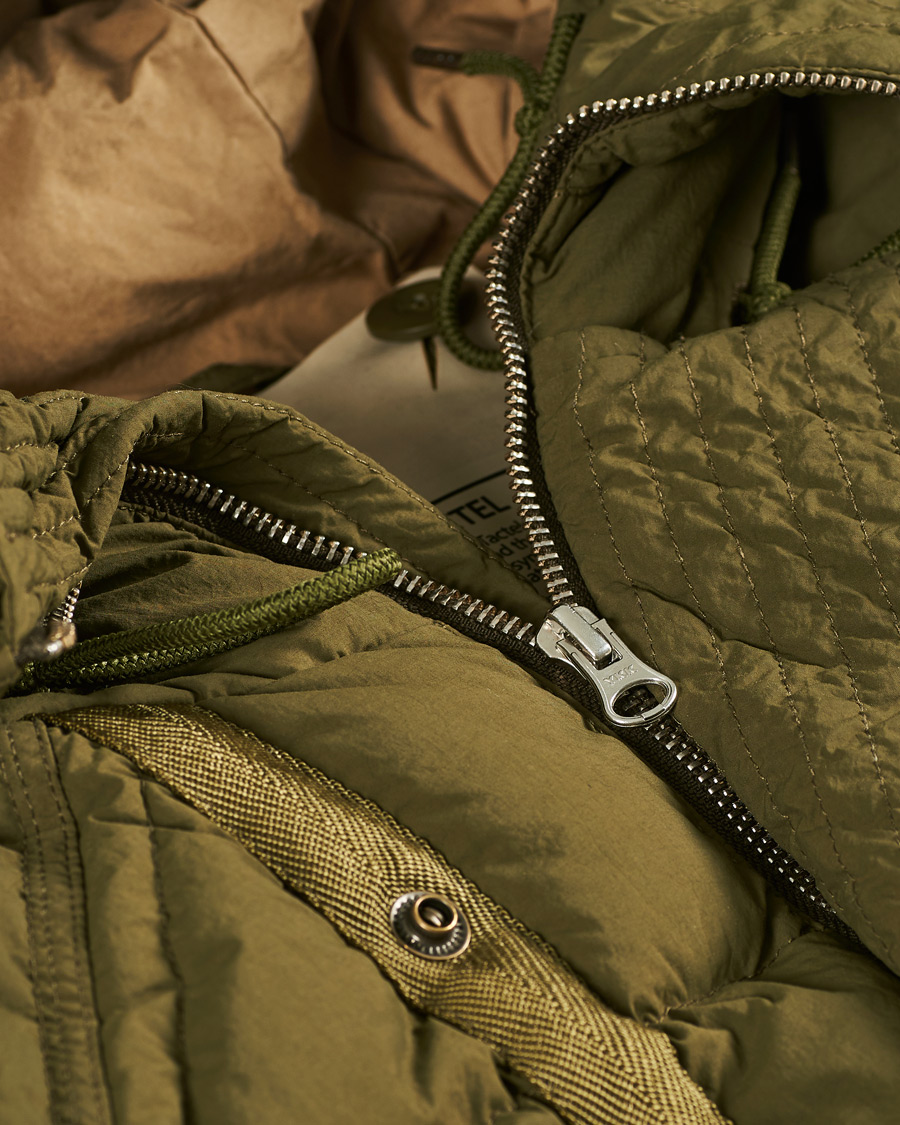 Herren | Jacken | Ten c | Deck Garment Dyed Down Parka Olive