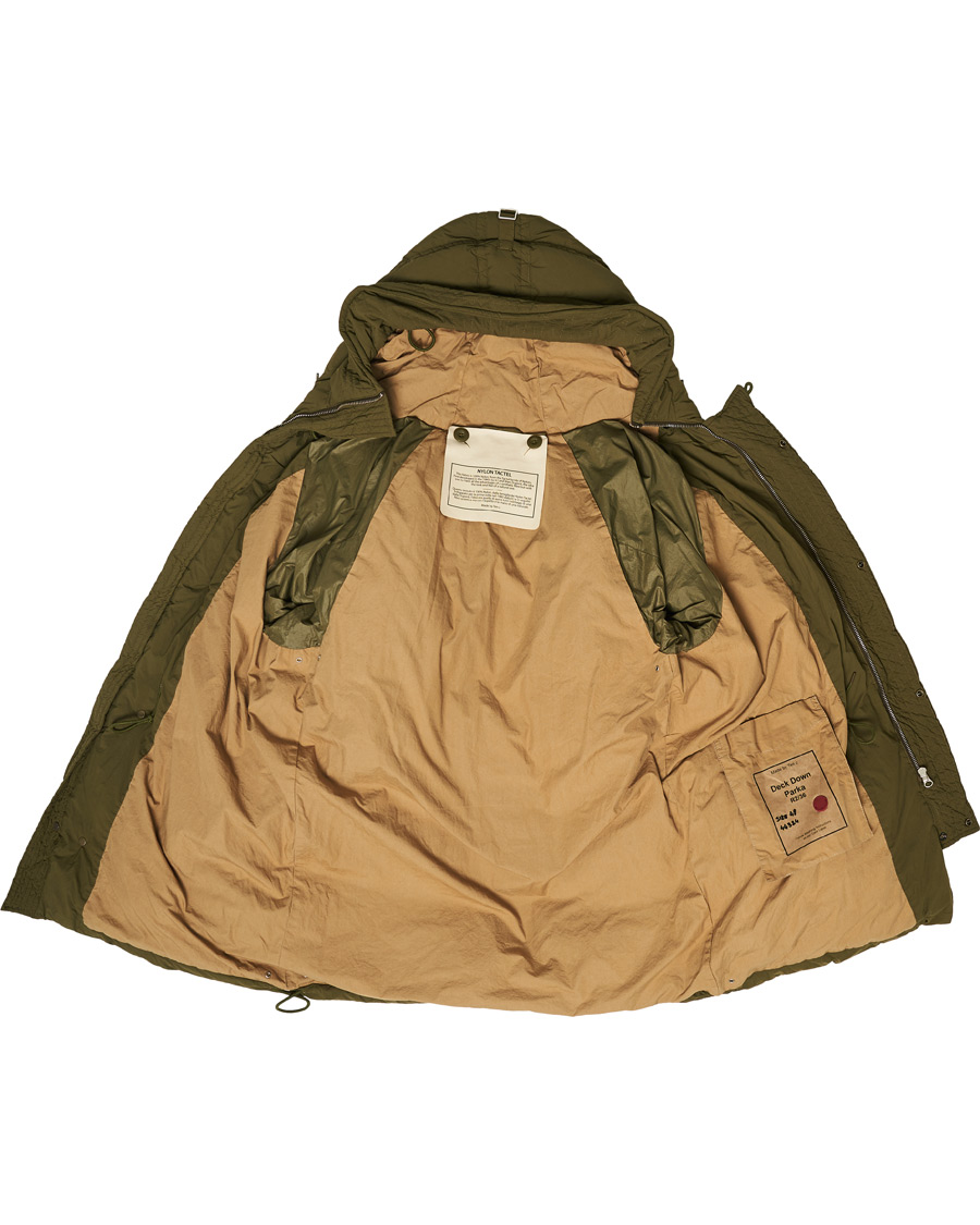 Herren | Jacken | Ten c | Deck Garment Dyed Down Parka Olive