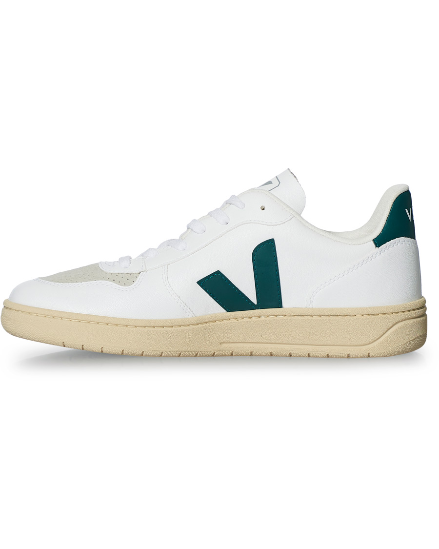 Herren | Veja V-10 Leather Butter Sole Sneaker White Brittany | Veja | V-10 Leather Butter Sole Sneaker White Brittany