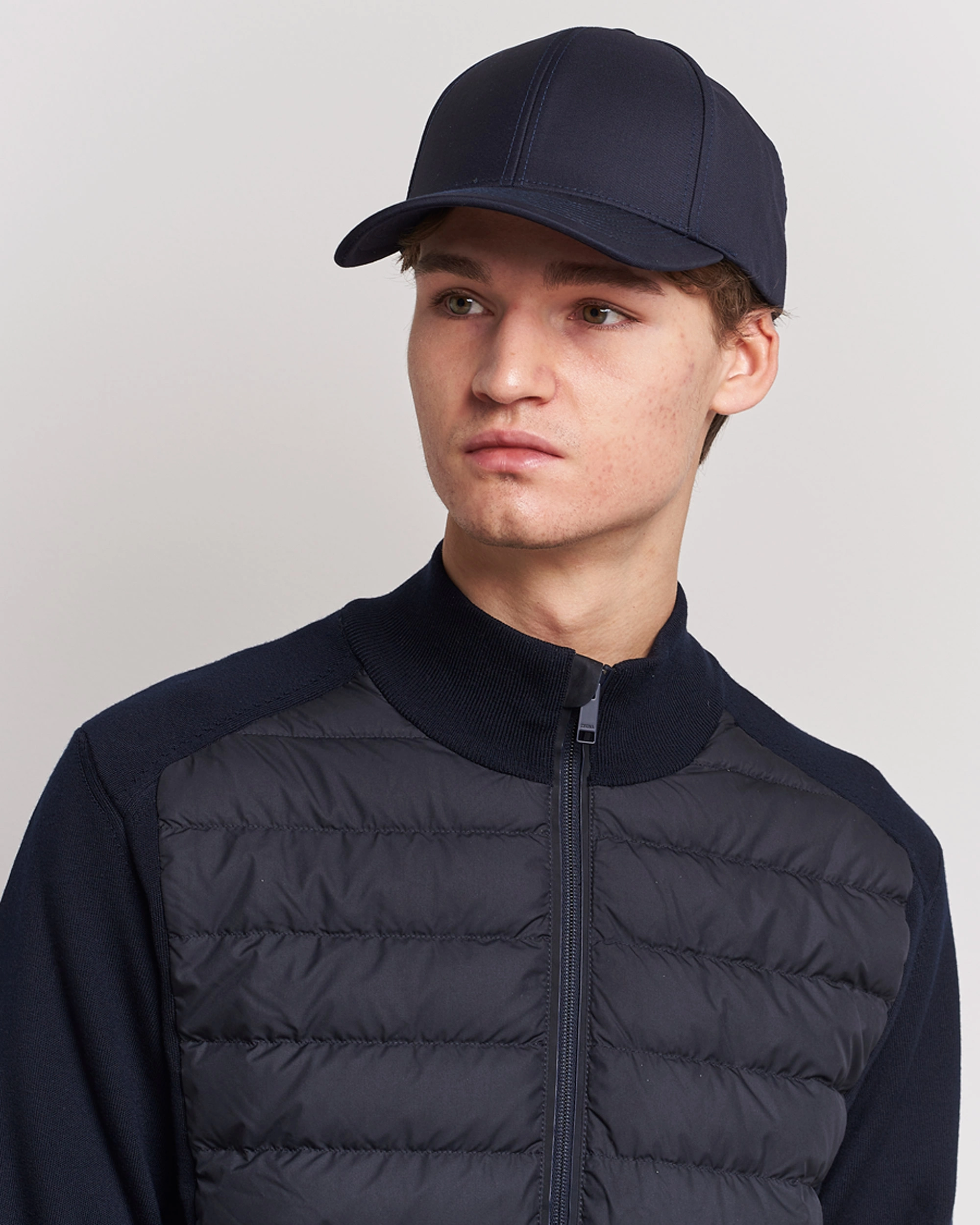Herren | Varsity Headwear | Varsity Headwear | Wool Tech Baseball Cap Navy