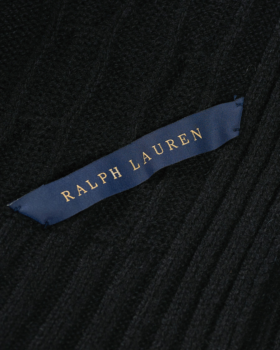 Herren | Geschenkideen für Weihnachten | Ralph Lauren Home | Cable Knitted Cashmere Throw Midnight Black