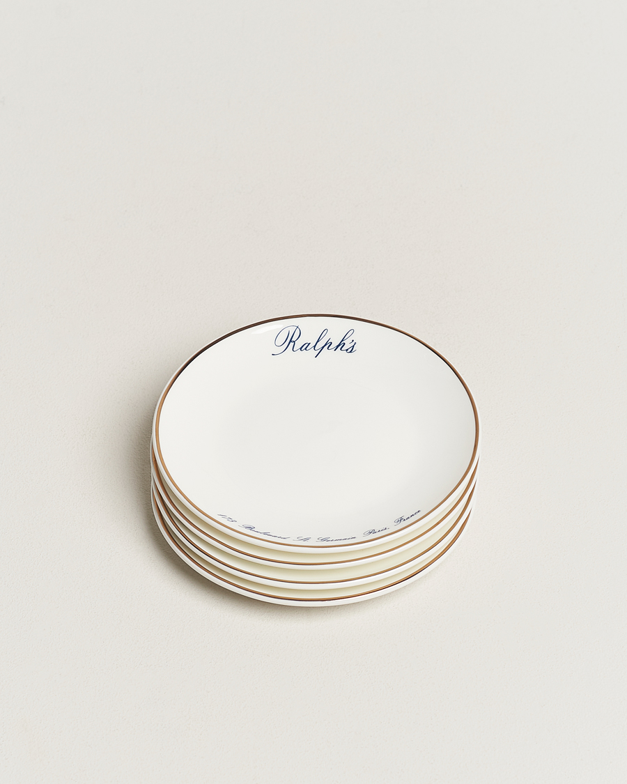 Herren |  | Ralph Lauren Home | Ralph´s Paris Canape Plates 4pcs Navy/Gold