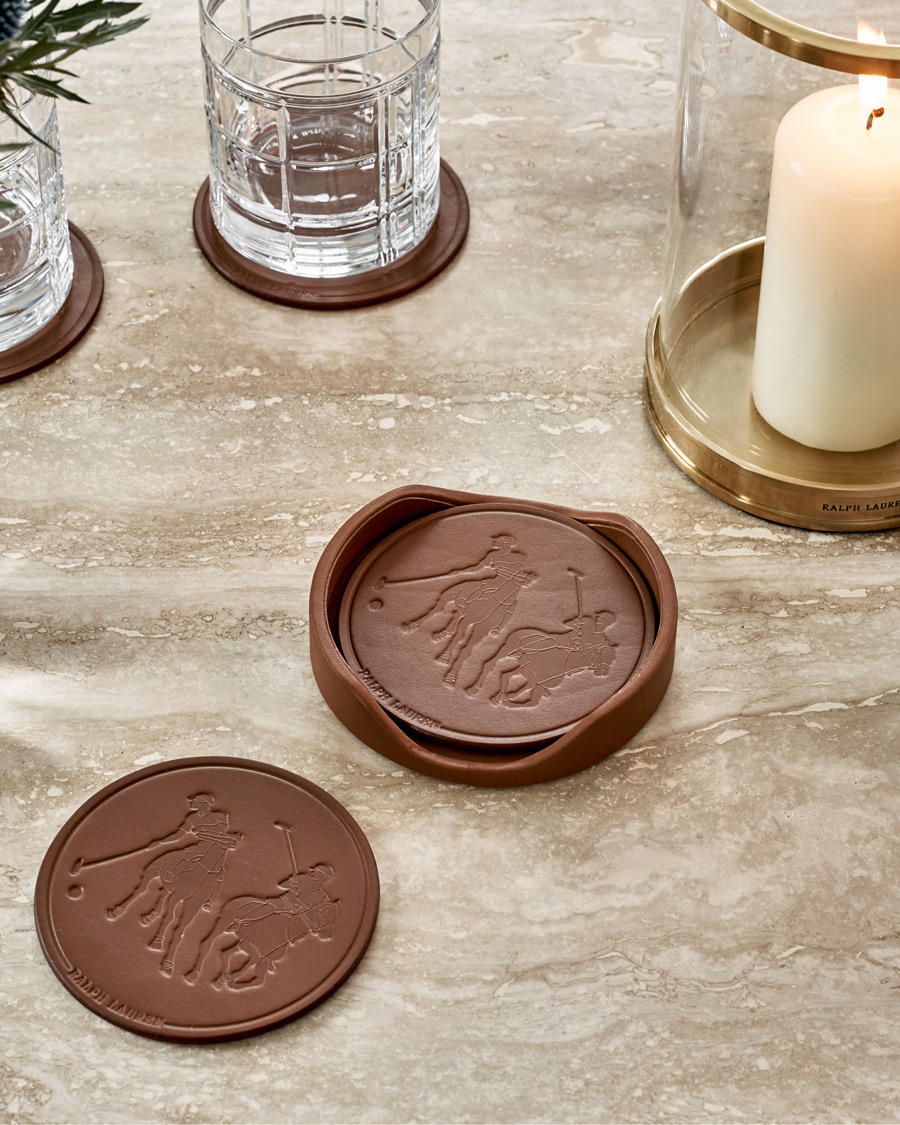 Herr | Till hemmet | Ralph Lauren Home | Garrett Leather Coaster Set