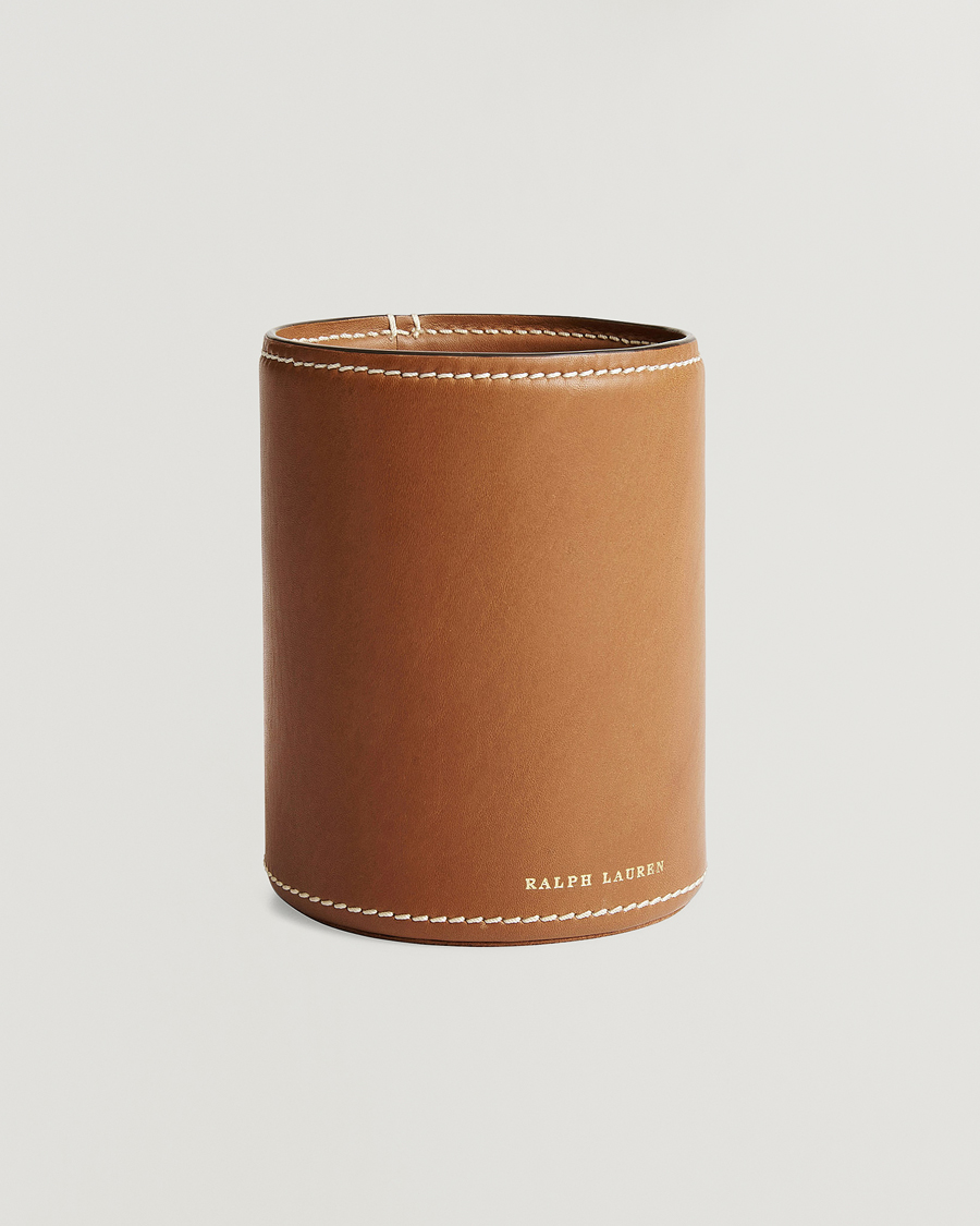 Herren | Für das Zuhause | Ralph Lauren Home | Brennan Leather Pencil Cup Saddle Brown