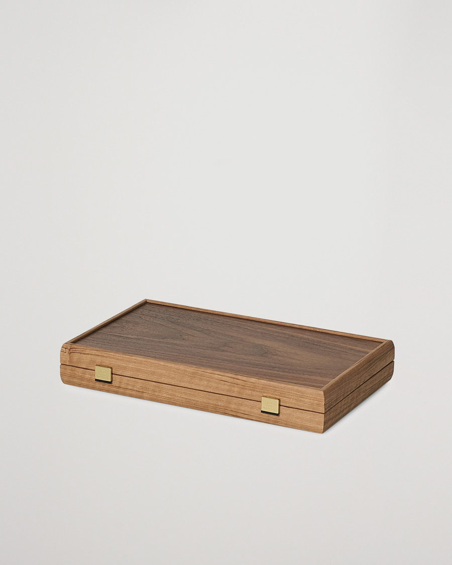 Herr |  | Manopoulos | American Walnut Backgammon With Side Racks