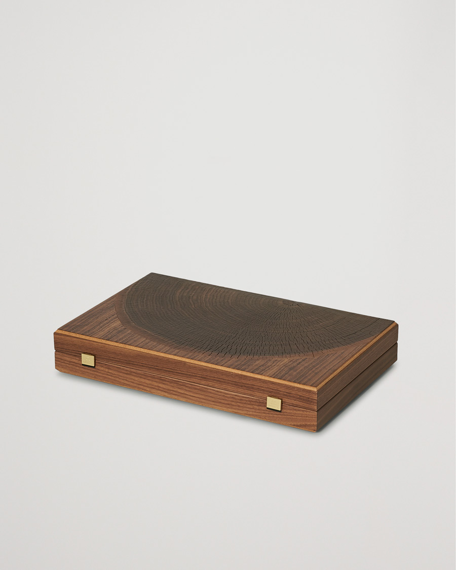 Herren | Manopoulos Walnut Natural Tree Large Backgammon | Manopoulos | Walnut Natural Tree Large Backgammon