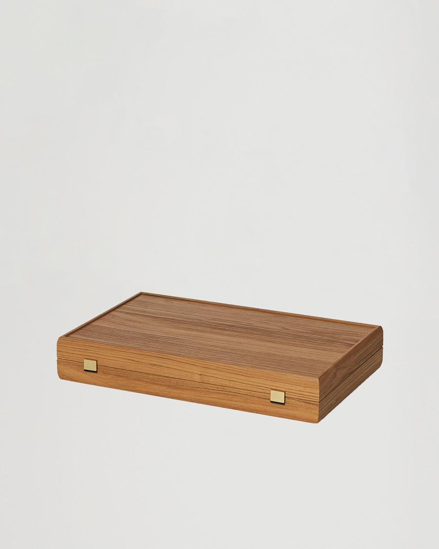 Herren | Spiel und Freizeit | Manopoulos | Walnut Royal Blue Large Backgammon
